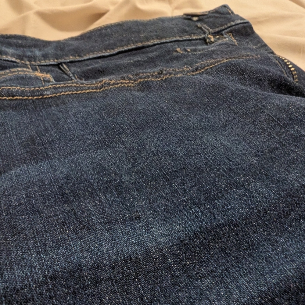 Dark Blue Denim Jean Shorts